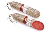Salame Ungherese budello naturale legato a mano metà