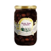 Olives noires à l'huile d'olive extra vierge biologique 280 g