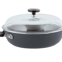 Grey non-stick frying pan 1965 Vintage Black Quartz