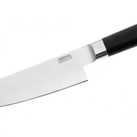 Couteau de cuisine avec manche noir doux au toucher 20 cm