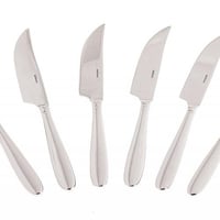 Set of 6 Riflesso stainless steel steak knives