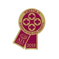 El sello de 4 pegatinas Rosoni Vinetia 2018 AIS Veneto 1000