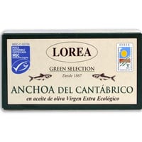 Filetes de anchovas cantábricas orgânicos da Lorea 50g
