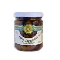 Entkernte Taggiasca-Oliven in extra nativem Olivenöl 180 g