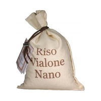 Vialone Nano-rijst in jutezak van 500 g
