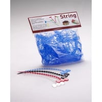 Cordones de silicona reutilizables y resistentes al calor azules, 50 piezas