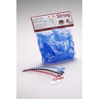 Cordones de silicona reutilizables resistentes al calor rojos, 50 piezas