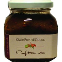 Extra kiwi and cocoa bean jam