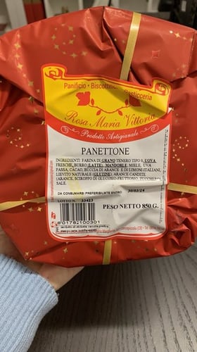 Panetone de chocolate artesanal Molisano 850g