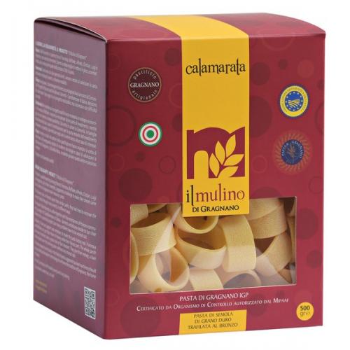 Semolina calamarata de trigo duro Gragnano