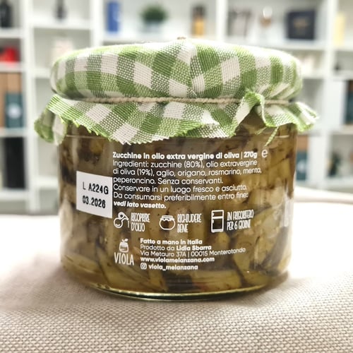 Zucchini in oil fillets - 270g