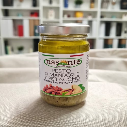 Pesto de almendras y pistachos 130 g