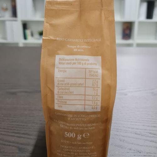 Classic Whole Grain Carnaroli Rice 500g