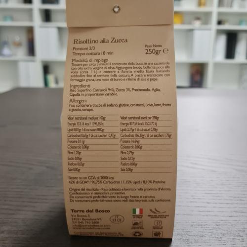 Risotto, fertig mit Kürbis, 250 g