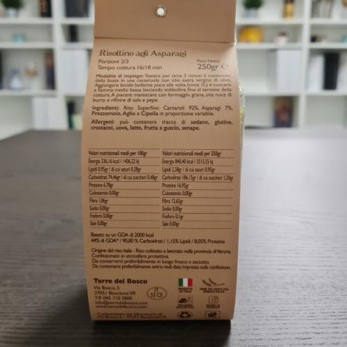 Ready risotto with Verona asparagus 250g
