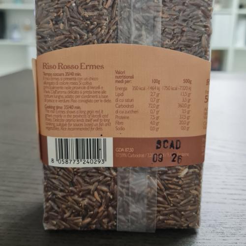 Ermes Whole Grain Red Rice 500g