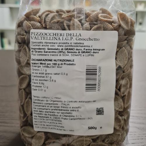 Pizzoccheri della Valtellina IGP Gnocchetti 500g