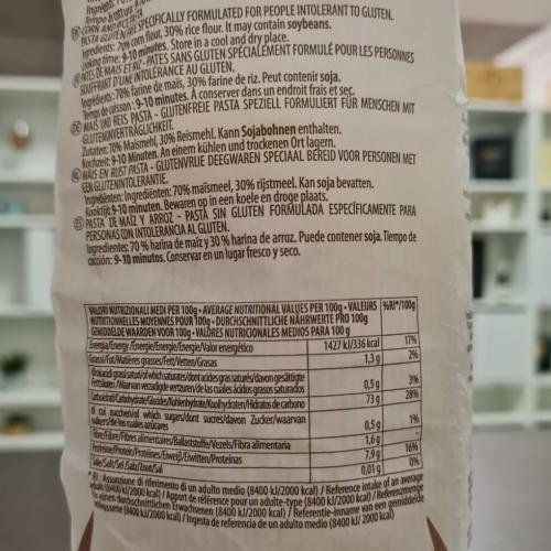 Glutenfreie Makkaroni aus Mais und Reis 250 g
