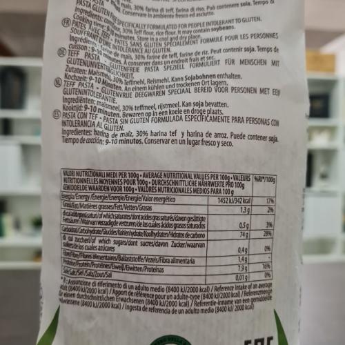 Glutenvrije vingerhoedjes van Teff, maïs en rijst, 250 g