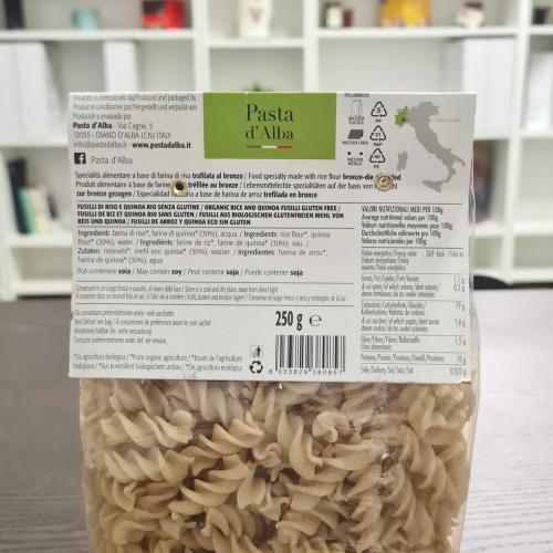 Fusilli di Riso e Quinoa BIO senza glutine 250g