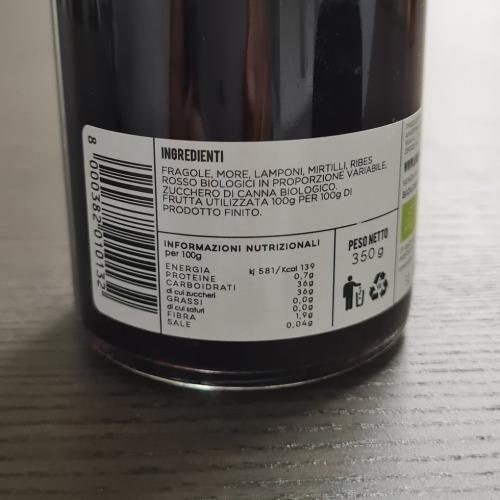 Confettura Extra 100% di Frutti di Bosco BIO