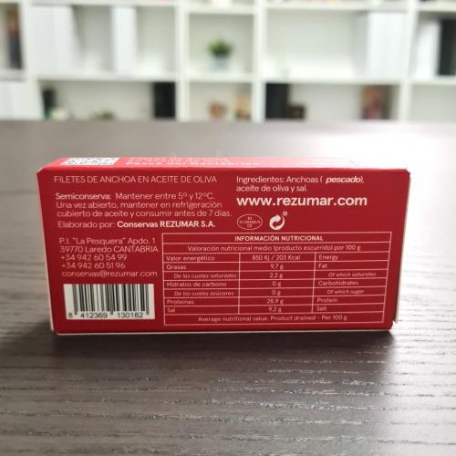 Cantabrische ansjovisfilets in olijfolie 50 g