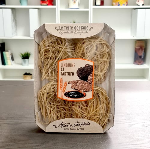 Linguine with black truffle