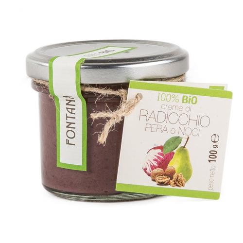 Crema di radicchio pere e noci BIO 100g