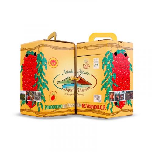 Tomates Piennolo del Vesuvio DOP 3 kg dans un coffret cadeau