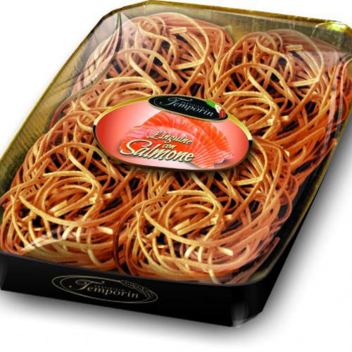 Linguine com salmão