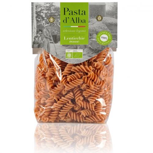 Farinha de lentilha vermelha orgânica sem glúten Fusilli 250g