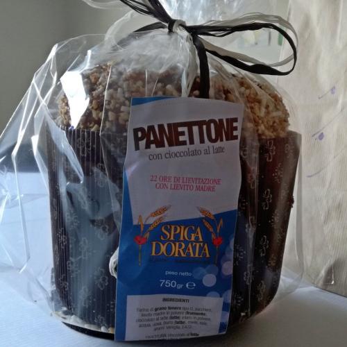 Panetone com chocolate ao leite 750g