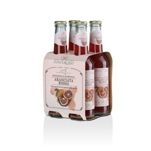 Aranciata Rossa avec Oranges Sanguinello 275ml Boîte de 4 Bouteilles