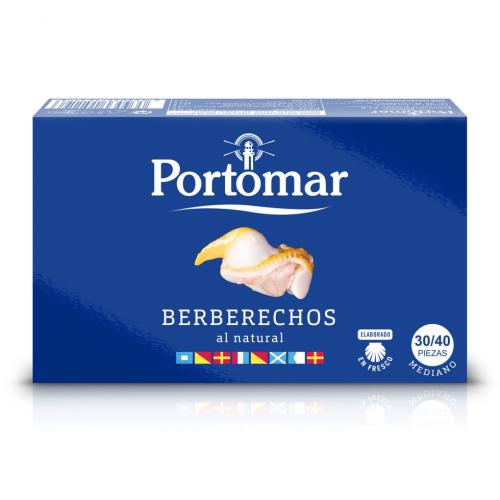 Amêijoas naturais de berbigão 30-40 peças médias 111g