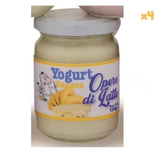 Iogurte de banana 150g, 4 peças