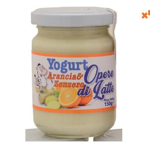 Iogurte de laranja e gengibre 150g, 4 peças