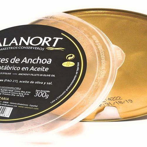 Filetes de anchovas cantábricas Salanort 500g