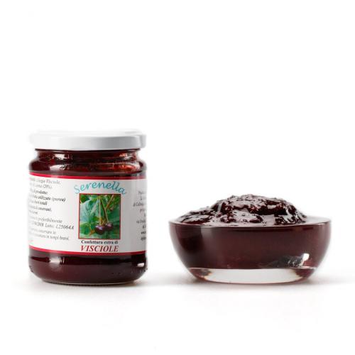 Geléia de cereja ácida orgânica Serenella 220g