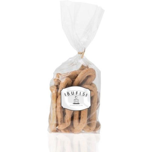 Biscoitos de azeite de oliva extra virgem tradicionais semi-livres Taralli 350g