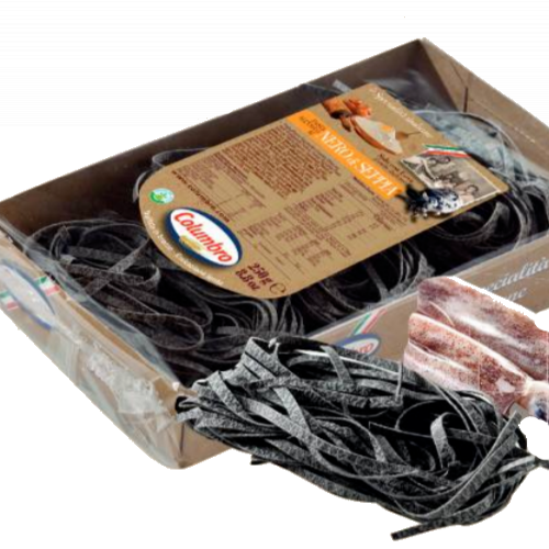 Tagliatelle with squid ink with egg 250g