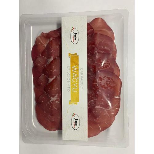 Gewürzte Wagyu-Bresaola Punta d'Anca, in Scheiben geschnitten, 80 g