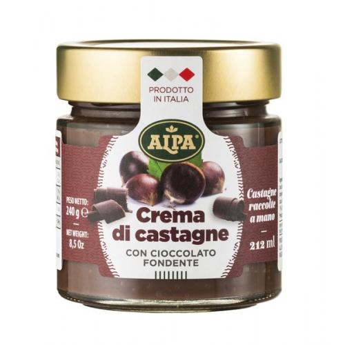 Creme de castanha com chocolate preto 240g