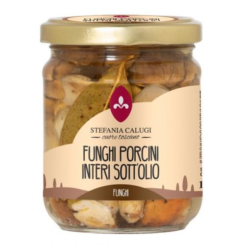 Cogumelos porcini inteiros em óleo 180g