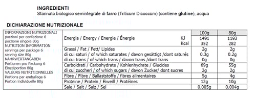 Felicetti monograno Farro BIO - Ditalini 500g