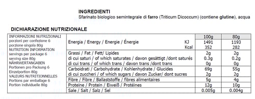 Felicetti monograno Farro BIO - Fusilli 500g