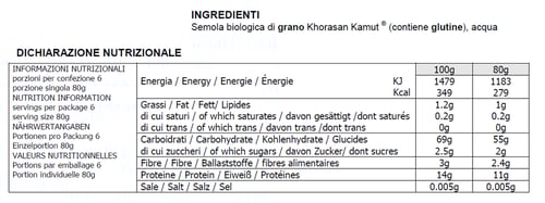 Felicetti monograno Kamut - Rigatoni 500g