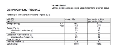 Felicetti monograno Senatore Cappelli — Spaghetti 500 g