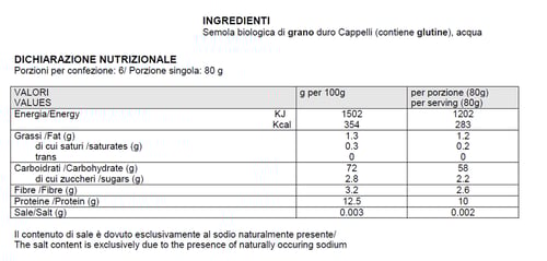 Felicetti monograno Senatore Cappelli - Spaghettoni 500g