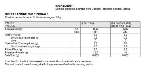 Felicetti Monograno Senatore Cappelli - Pacote