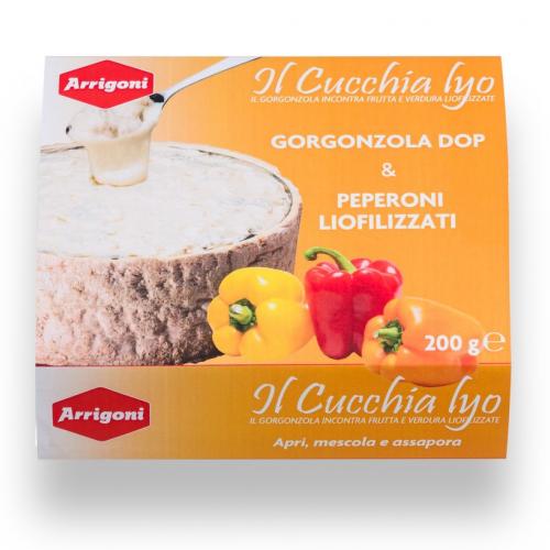 Gorgonzola DOP e pimentos liofilizados Il Cucchia LYO linha 200g